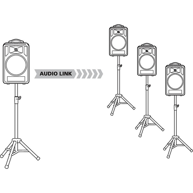 TXA-822CD 50W Wireless Portable PA System with Dual Receiver &amp; CD Player - thumbnail image 3