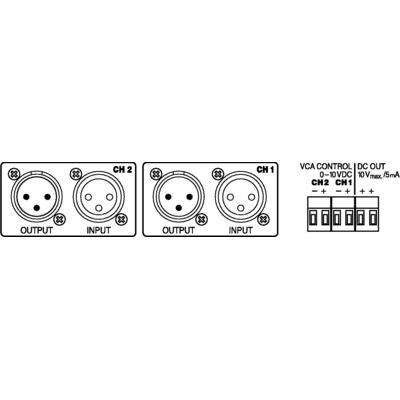 Monacor VCA-202 Voltage Controlled 2 Channel VCA Volume Control - thumbnail image 2