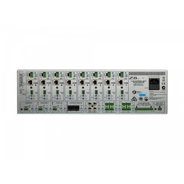 Cloud Z8 MK4 - 8-Zone Venue Mixer - thumbnail image 2