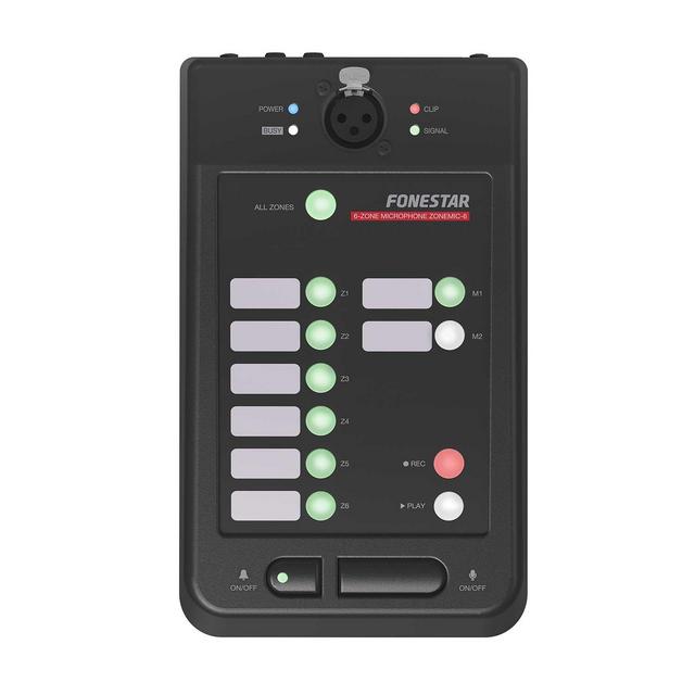 Fonestar ZONEMIC-6 6-Zone Desktop Paging Microphone - thumbnail image 5