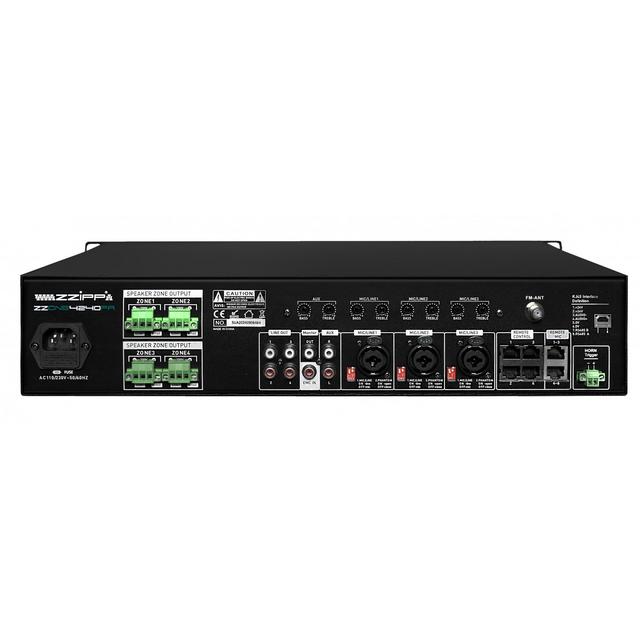 ZZiPP ZZONE4240PA 4-Zone Matrix Amplifier 4 x 240W - thumbnail image 3