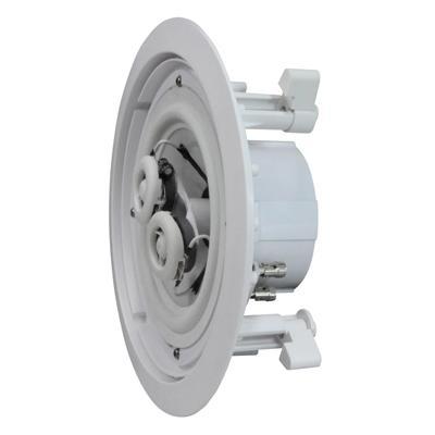 White 6.5'' Dual 2-Way Ceiling Speaker (8 Ohms 120 W) - Side View - thumbnail image 2