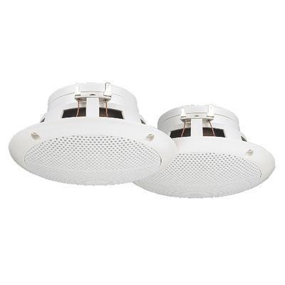 Pair Of Humidity-Proof 50w 4ohm Flush-Mount Ceiling Speakers - thumbnail image 1