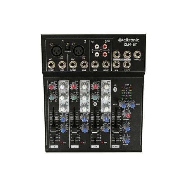 Citronic CM4-BT Compact Mixer With Bluetooth