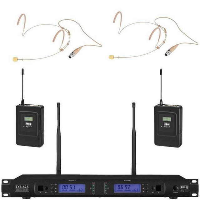 IMG Stageline TXS-626SET with 2 x Head Set Wireless Microphones - thumbnail image 1