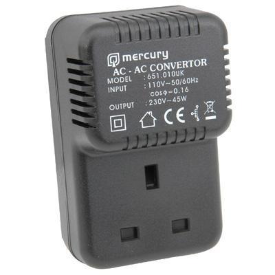 110V - 230V Step Up Voltage Converter 45W - thumbnail image 1