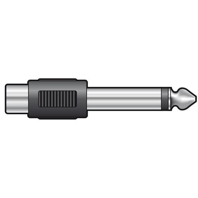 6.3mm Mono Plug To RCA Phono Socket - thumbnail image 1