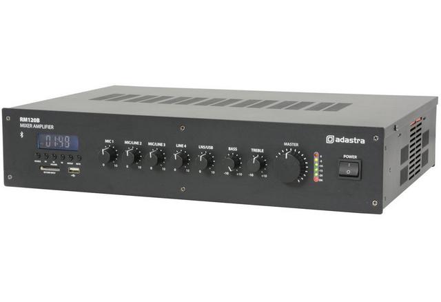 5 Channel 100V Mixer Amplifier with Built in SD/USB Player + Bluetooth 