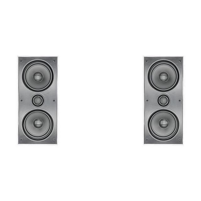 2 x Dual 6.5" 2-Way In-Wall Left And Right Speaker