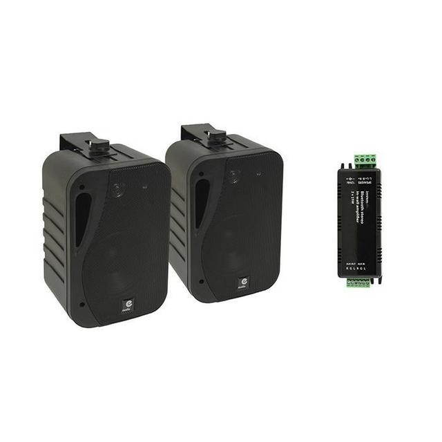 Wall Mount Speakers With Bluetooth Amplifier - thumbnail image 1