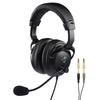 Professional Stereo Headphones with Dynamic Boom Microphone