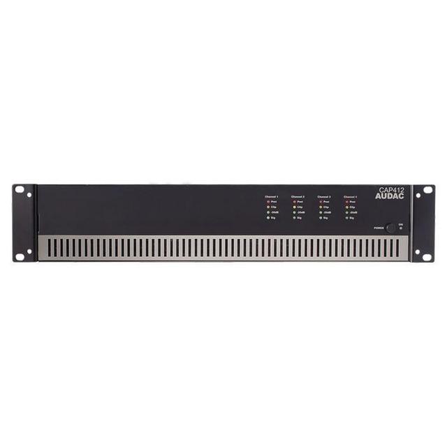 Audac CAP412 Quad Channel Power Amplifier 4 x 120W 100V Line