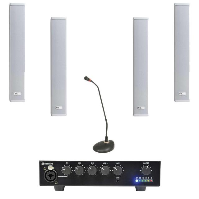 Column Speaker PA System for Small Auditorium or Chapel - thumbnail image 1