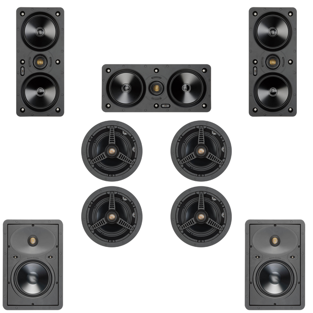 Monitor Audio (200 Series) 5.x.4 Ceiling Speaker Pack ATMOS Ready - thumbnail image 1
