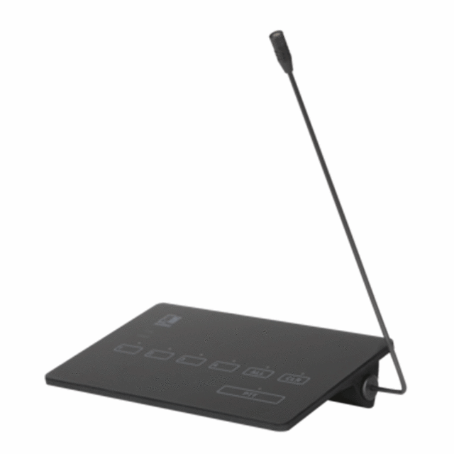 MPX-48 4-Zone Paging Microphone With Touch Screen - Black  - thumbnail image 1