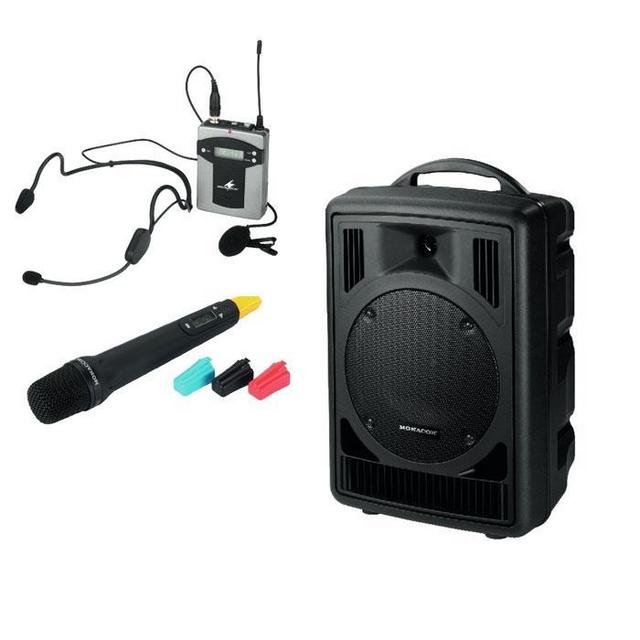 TXA-820 50W Portable PA System with Handheld or Tie Clip/Headset Microphones - thumbnail image 1