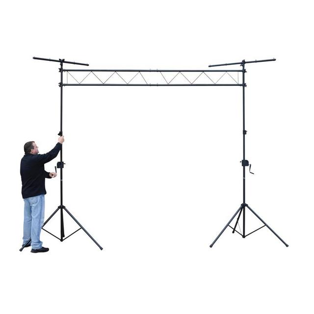 NJS Steel Lighting Bridge with Winch Stands 3m Span - thumbnail image 1