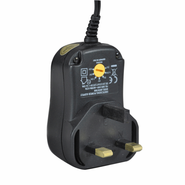 Multi-Voltage Regulated Switch Mode Power Supply 1000ma UK Plug - thumbnail image 1