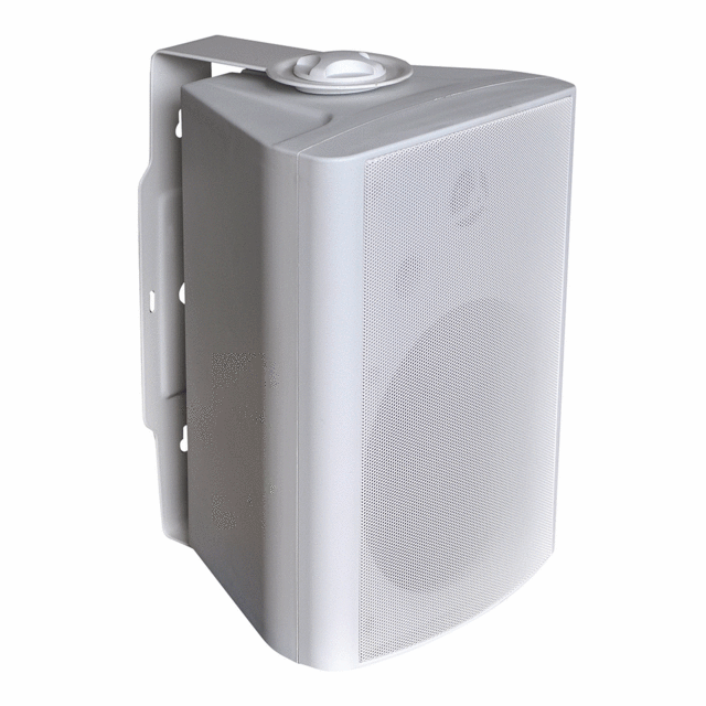 4" Wall Mount 100V Line and 8 Ohm Speaker - White