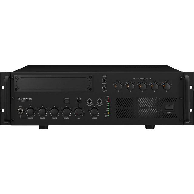 PA-5480 5-Zone Mono Mixing Power Amplifier 480WRMS - thumbnail image 1