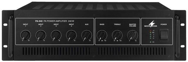 PA-940 Mono PA Mixing Amplifier - Front View - thumbnail image 1