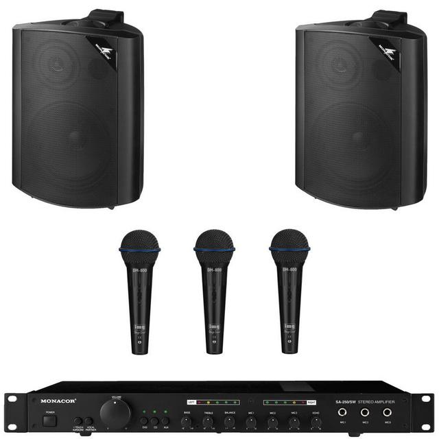 Karaoke Deal 3 All In One Wired Karaoke System with 3 Mics - thumbnail image 1
