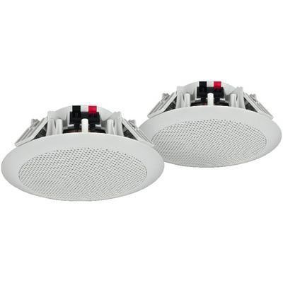 Water Resistant Humidity Proof Ceiling Speakers 4Ohm 80W Max - Pair - thumbnail image 1