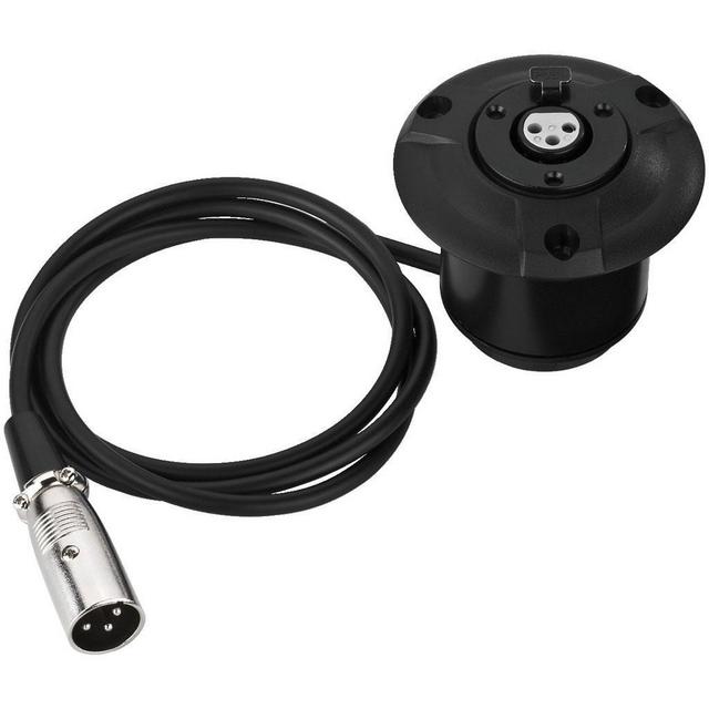 Shock Proof Lectern XLR Insert for Mounting Gooseneck Microphones - thumbnail image 1