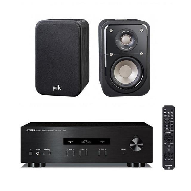 Yamaha AS-201 Amplifier With 1 Pair Polk Audio S10 - thumbnail image 1