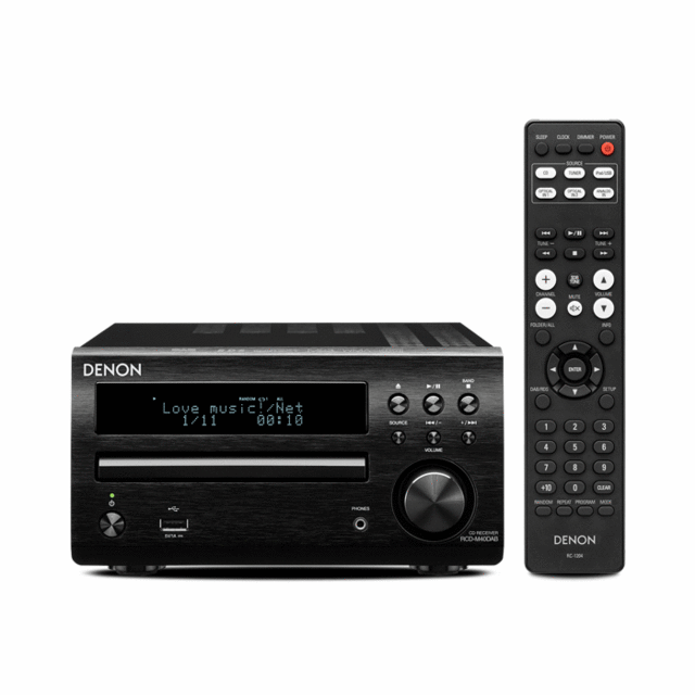Denon RCD-M40DAB Micro HiFi CD-Receiver With Remote - thumbnail image 1