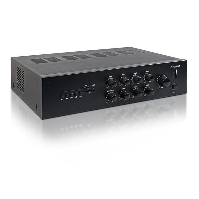 Eagle 120W Mixer Public Address Amplifier 100V Line With Media Player - thumbnail image 4