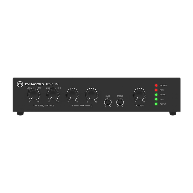 Dynacord U240:1M - Single Channel 240W Mixer Amplifier
