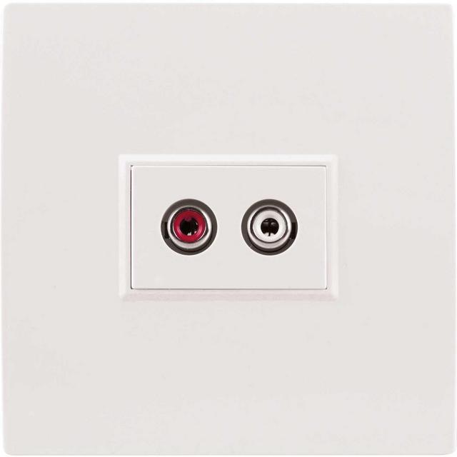Next product: Eagle Wall Plate with 2 Phono Sockets, 1x Red and 1x White