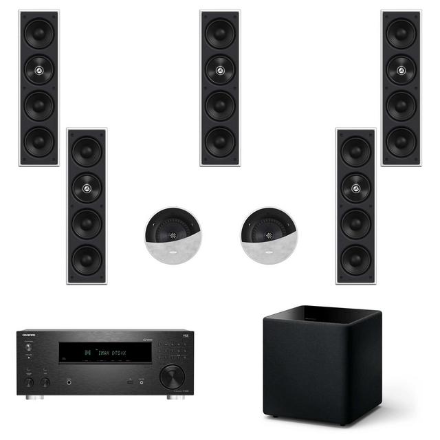 KEF THX 5.1.2 ATMOS Home Cinema Package with AVR