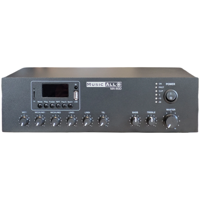 Dateq MA-60D 60W 100V Line Mixing Amplifier with DAB Radio