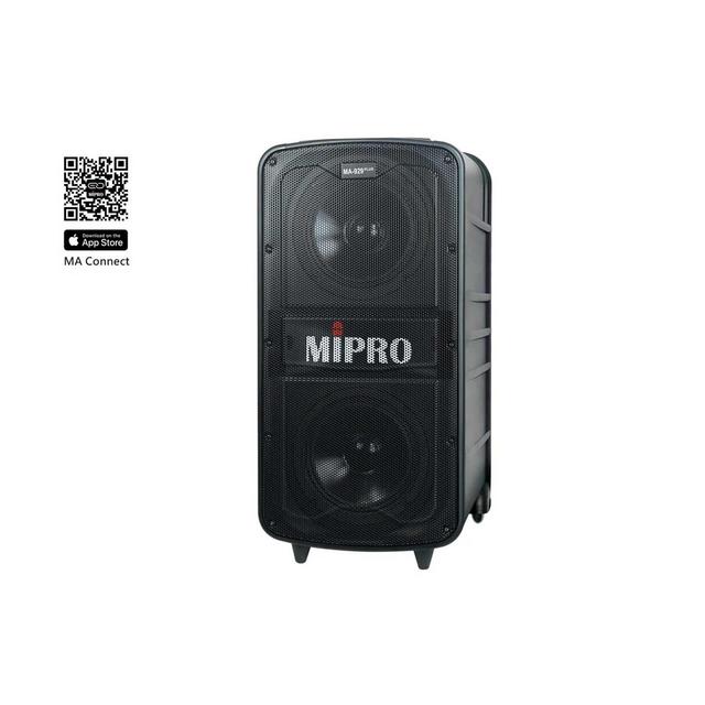 MiPro MA-929 PLUS 505W Portable PA System with 2 Wireless Receivers and Waterproof Cover