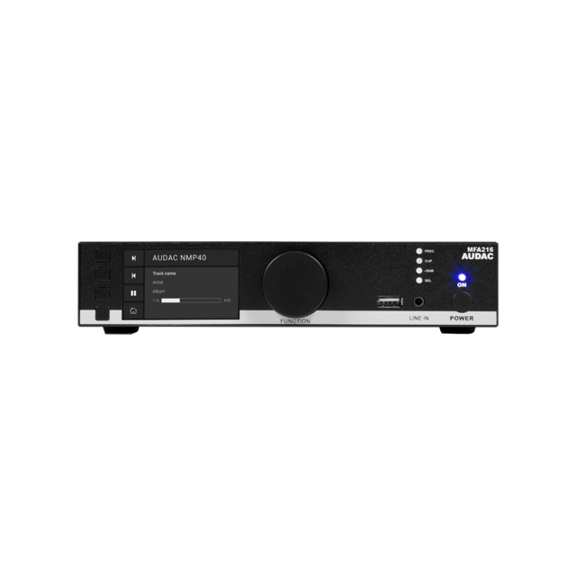 Next product: AUDAC MFA216 Amplifier 2 x 80W @ 4 Ohm - 160W @ 70/100V