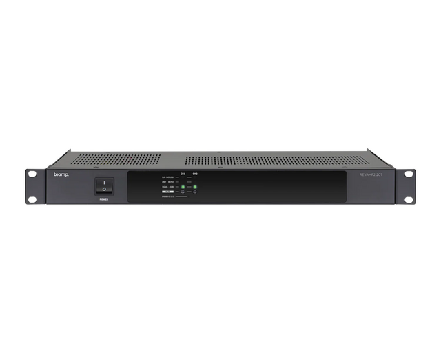Biamp REVAMP2120T 2-Channel Class-D Fanless Amplifier - 2 x 120W - 100V / 4 Ohm