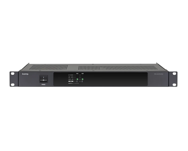 Biamp REVAMP2150 2-Channel Class-D Fanless Amplifier - 2 x 165W @ 4 Ohm - 1U