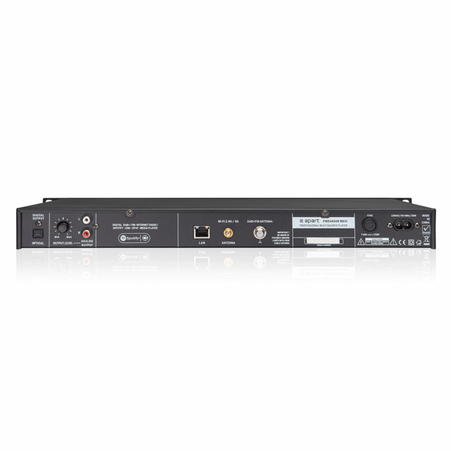 Apart Audio PMR4000R MK3 Media Player - thumbnail image 2
