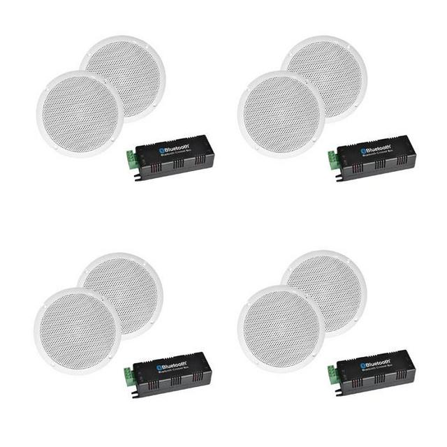 Bluetooth Amp 5" Ceiling Speakers Multi Room System - thumbnail image 4