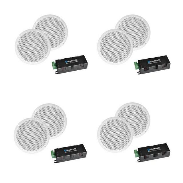 Bluetooth Amp 5" Ceiling Speakers Multi Room System