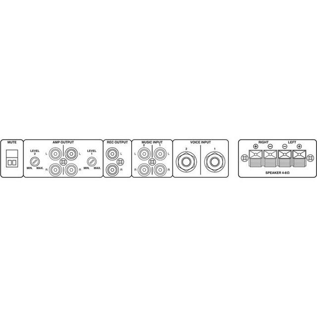 SA-440/SW Universal Stereo Mixing Amplifier