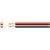 Fig 8 red/black speaker cable, 2 x 16/0.2mm, CCA, 2.5A 100M