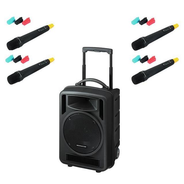 TXA1020 Quad Portable PA System with 4 x Hand Held Microphones