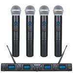 ZZiPP UHF 4 Channel Wireless Mics Set Complete With 4 Handheld Mics