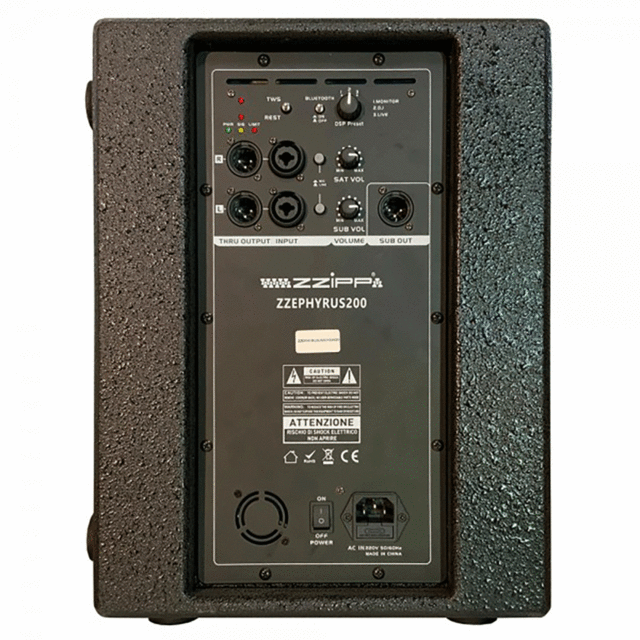 ZZiPP 430W Active Speaker System with Sub and Column Satellite - thumbnail image 2