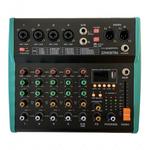 ZZiPP Compact 6-Channel Mixer With DSP Effects And Bluetooth