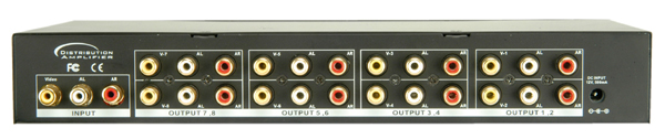 AUDIO/VIDEO DISTRIBUTION AMPLIFIER