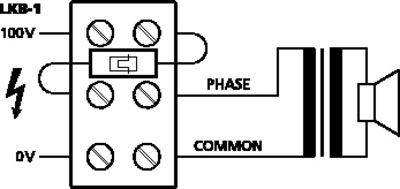 LKB-1 Short  Circuit 
Protector for 100v Speakers